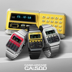 CASIO VINTAGE Mod. CALCULATOR EDGY COLLECTION - YELLOW ***SPECIAL PRICE*** CA-500WEGG-9BEF